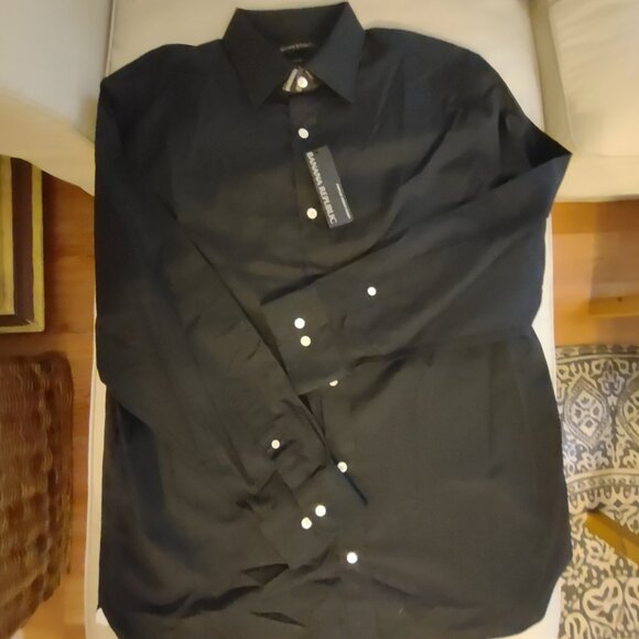 Banana Republic_Black_NWT_Mens Slim Fit XL_Shirt - Picture 6 of 8